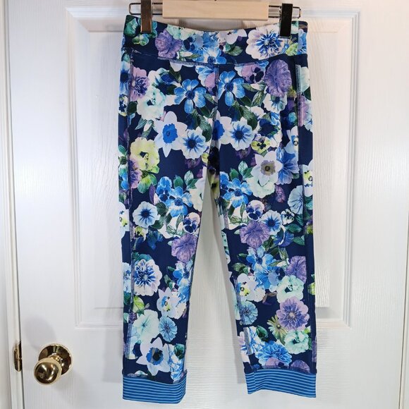 Old Navy NWOT Girl's Colorful Floral Athleisure Activewear Leggings Size XL - Picture 15 of 15